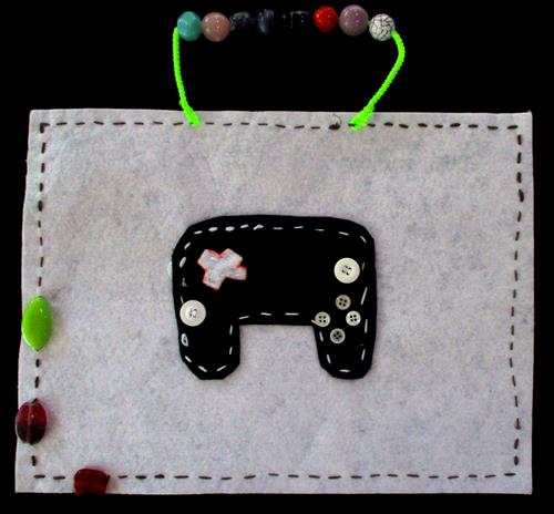 Video game controller made out of felt